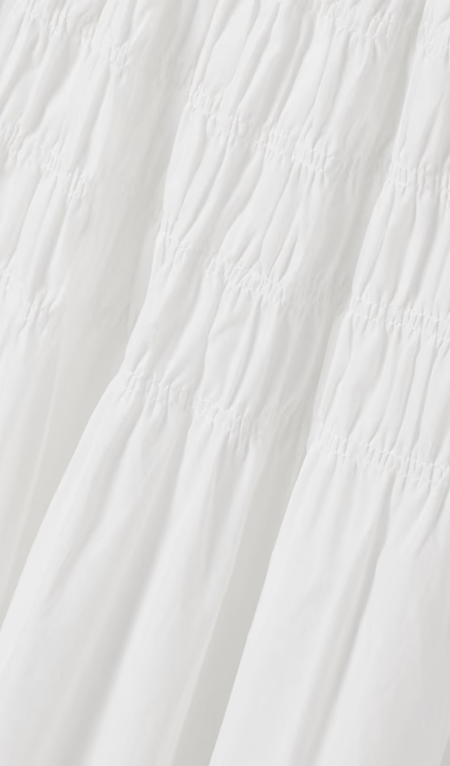 Pamuklu Fırfırlı Kısa Kollu Midi Elbise