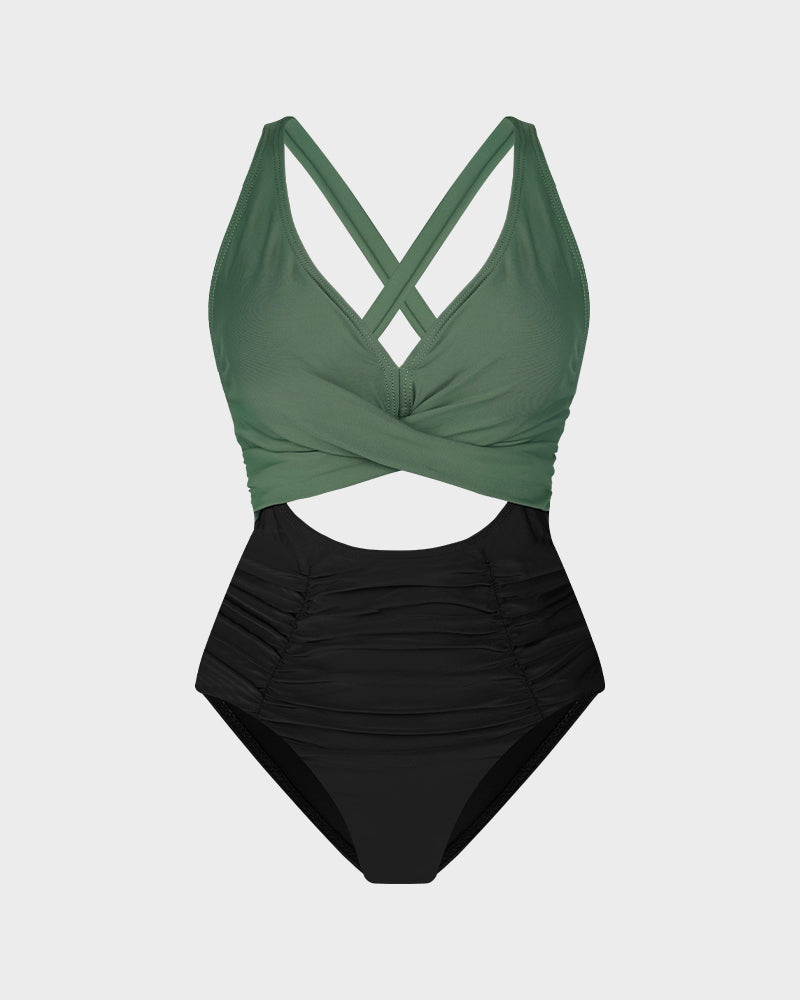 Push Up Karın Kontrollü Tek Parça Mayo