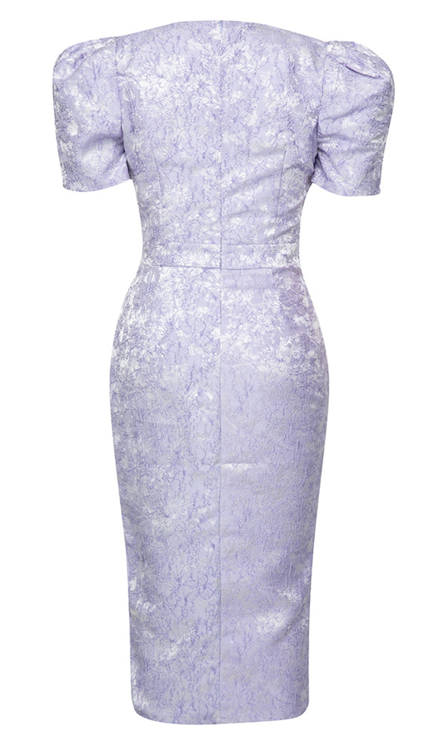 Yırtmaçlı Bodycon Pileli Balo Midi Elbise