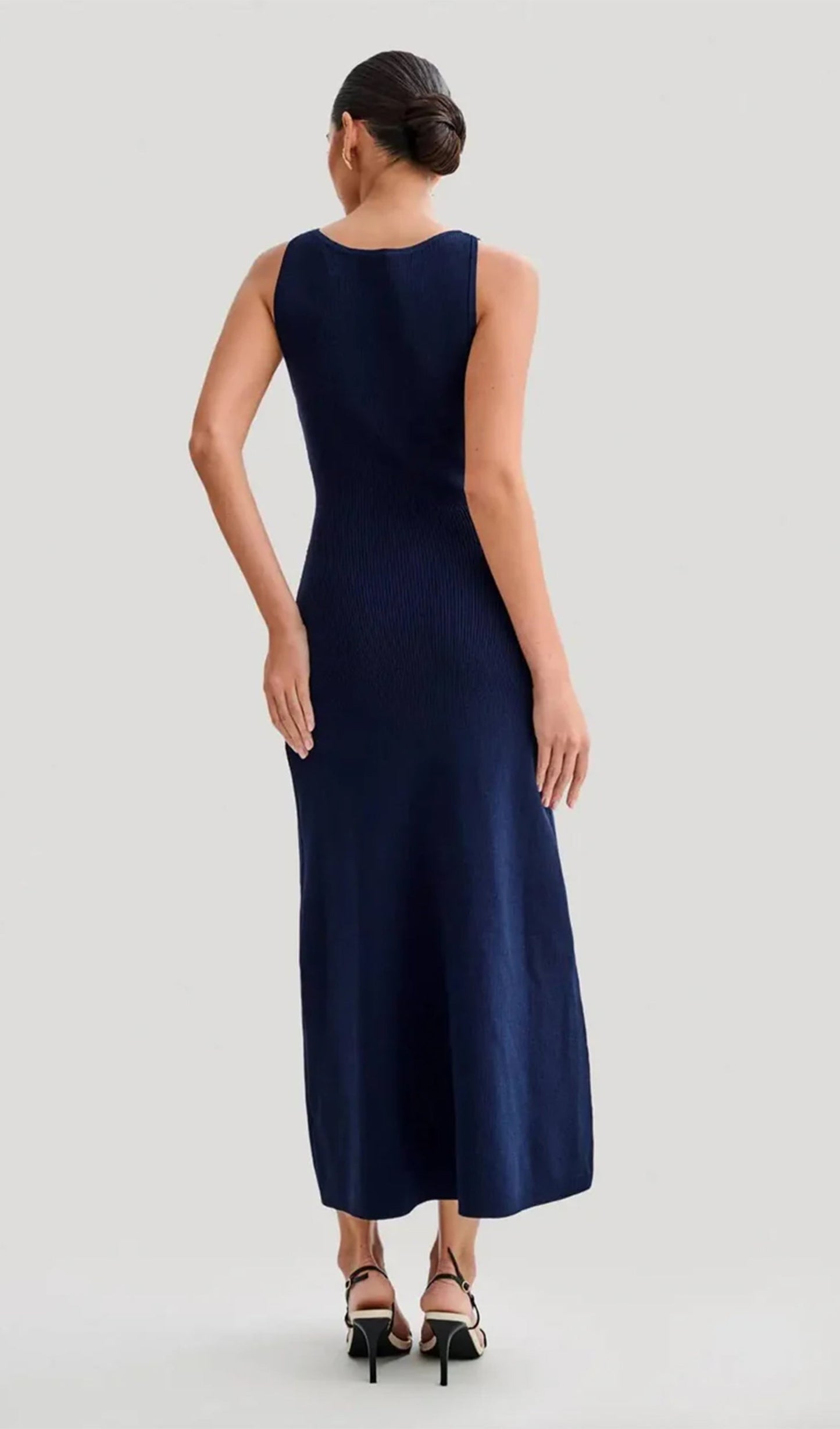 A-line Örme Midi Elbise