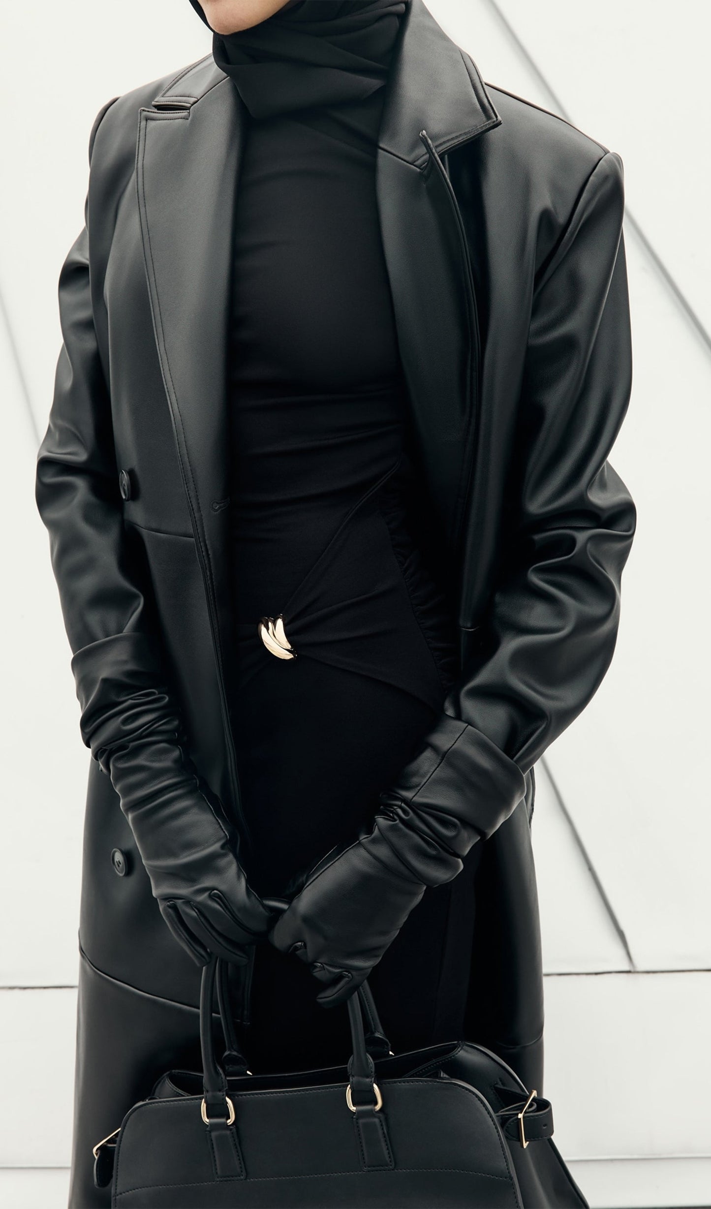 Jersey Seductive Fitted Maksi Elbise-Siyah