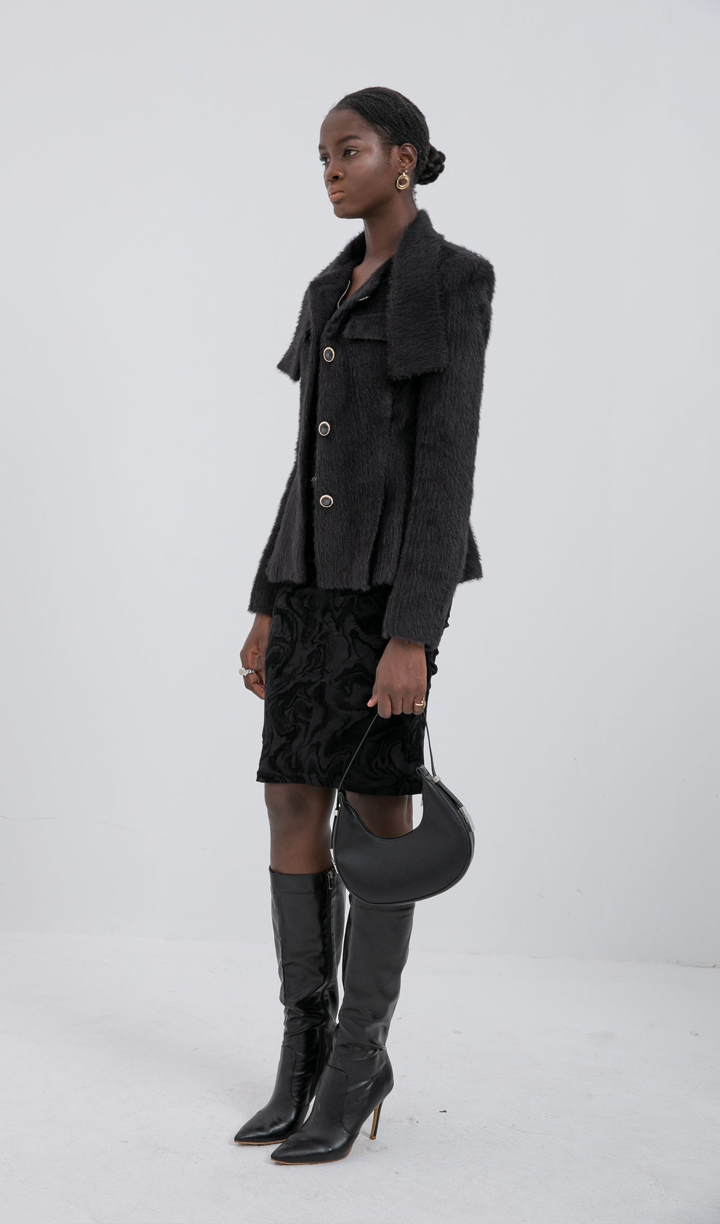 Trendy Tüylü Ceket