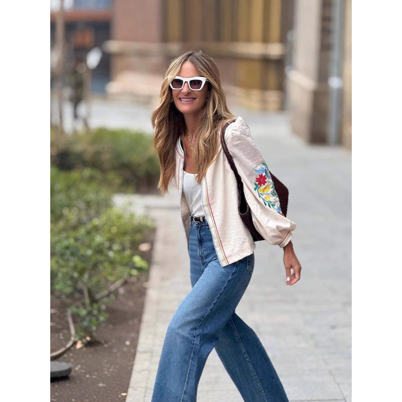 İşlemeli Boho Ceket
