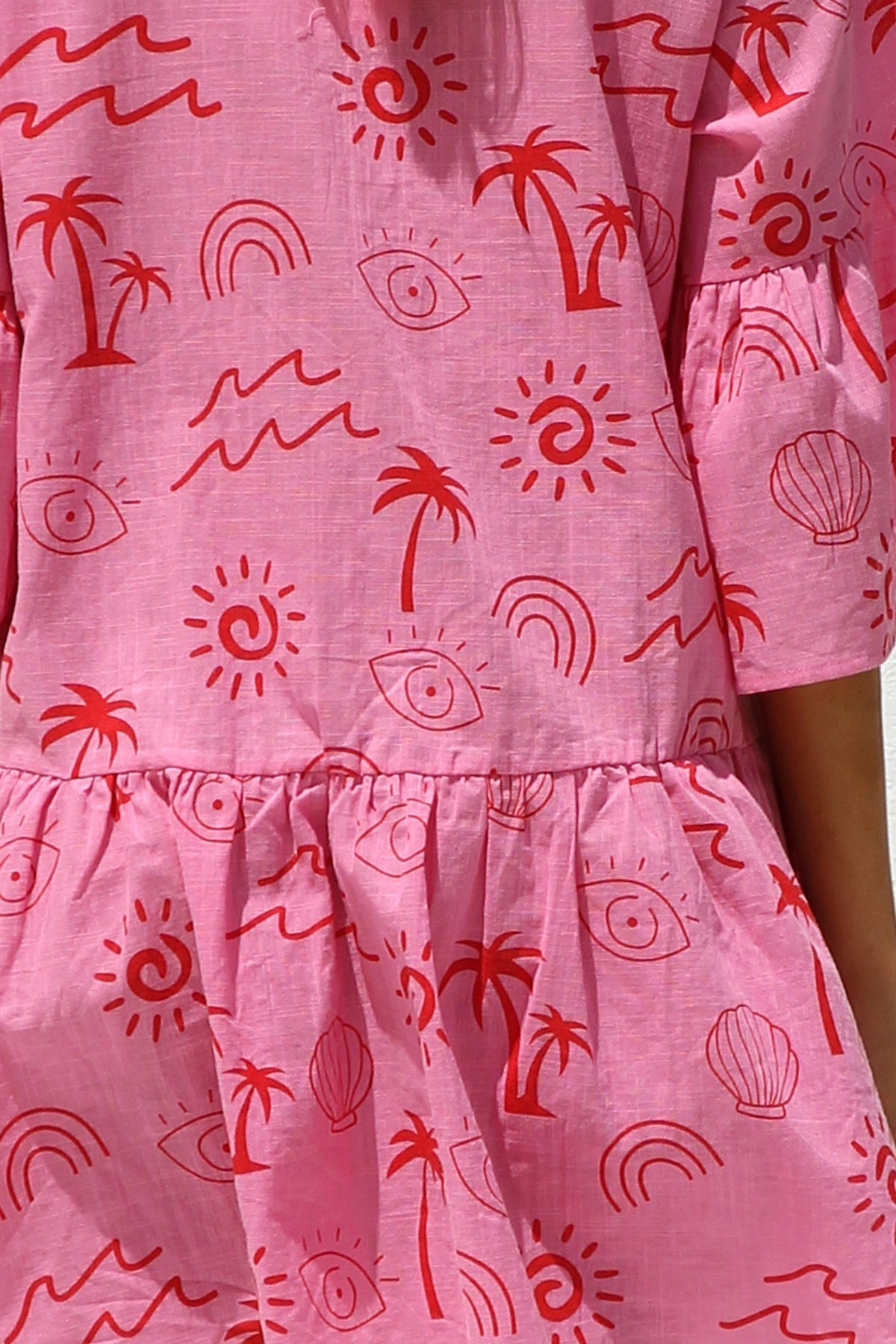 Shelby Mini Elbise PEMBE