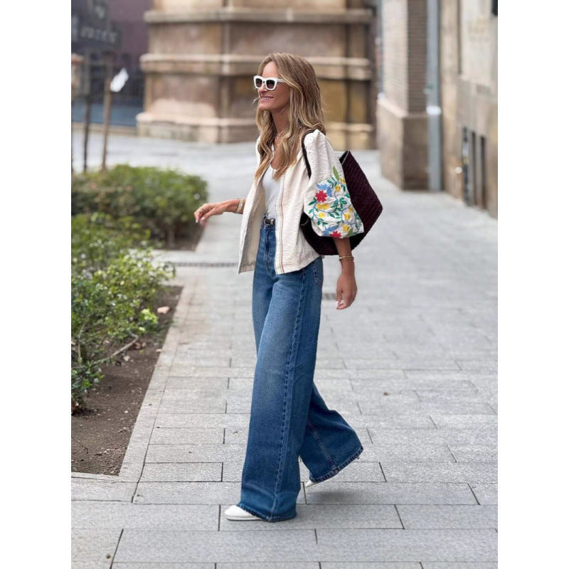 İşlemeli Boho Ceket