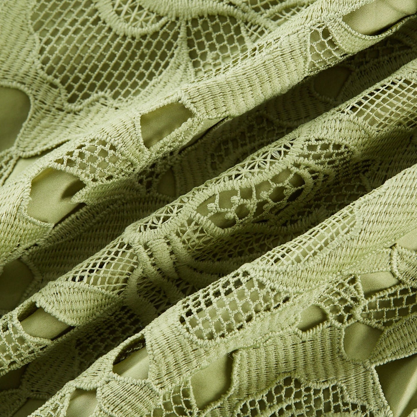 Inès Dantel Cut-Out Midi Elbise
