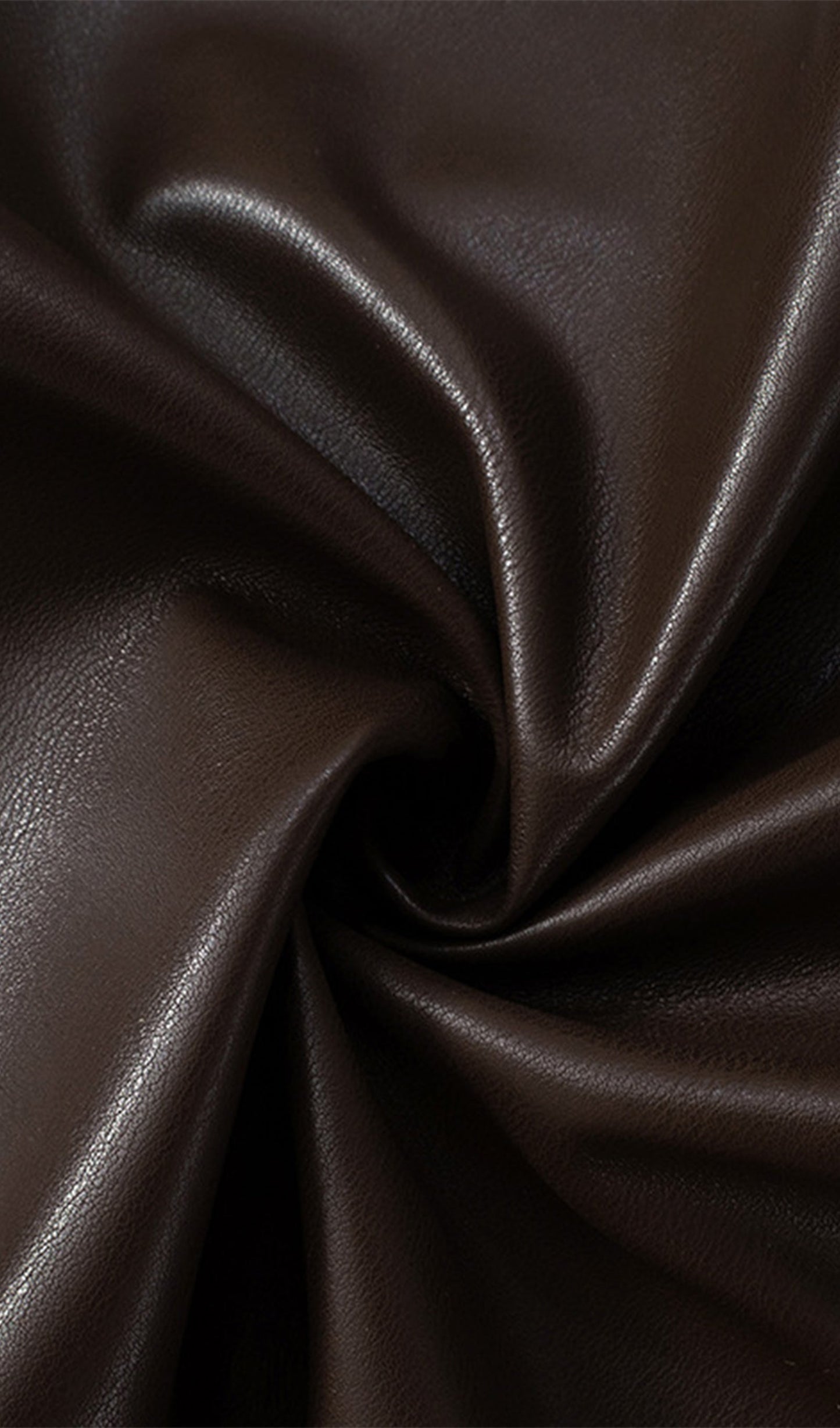 Düz Deri Asimetrik Üst-Kahverengi