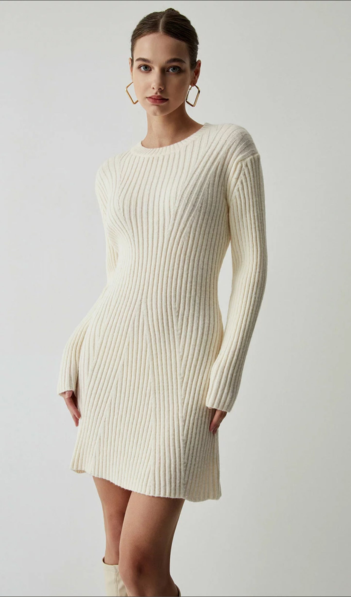 Ribana Jersey A-Siluet Mini Elbise