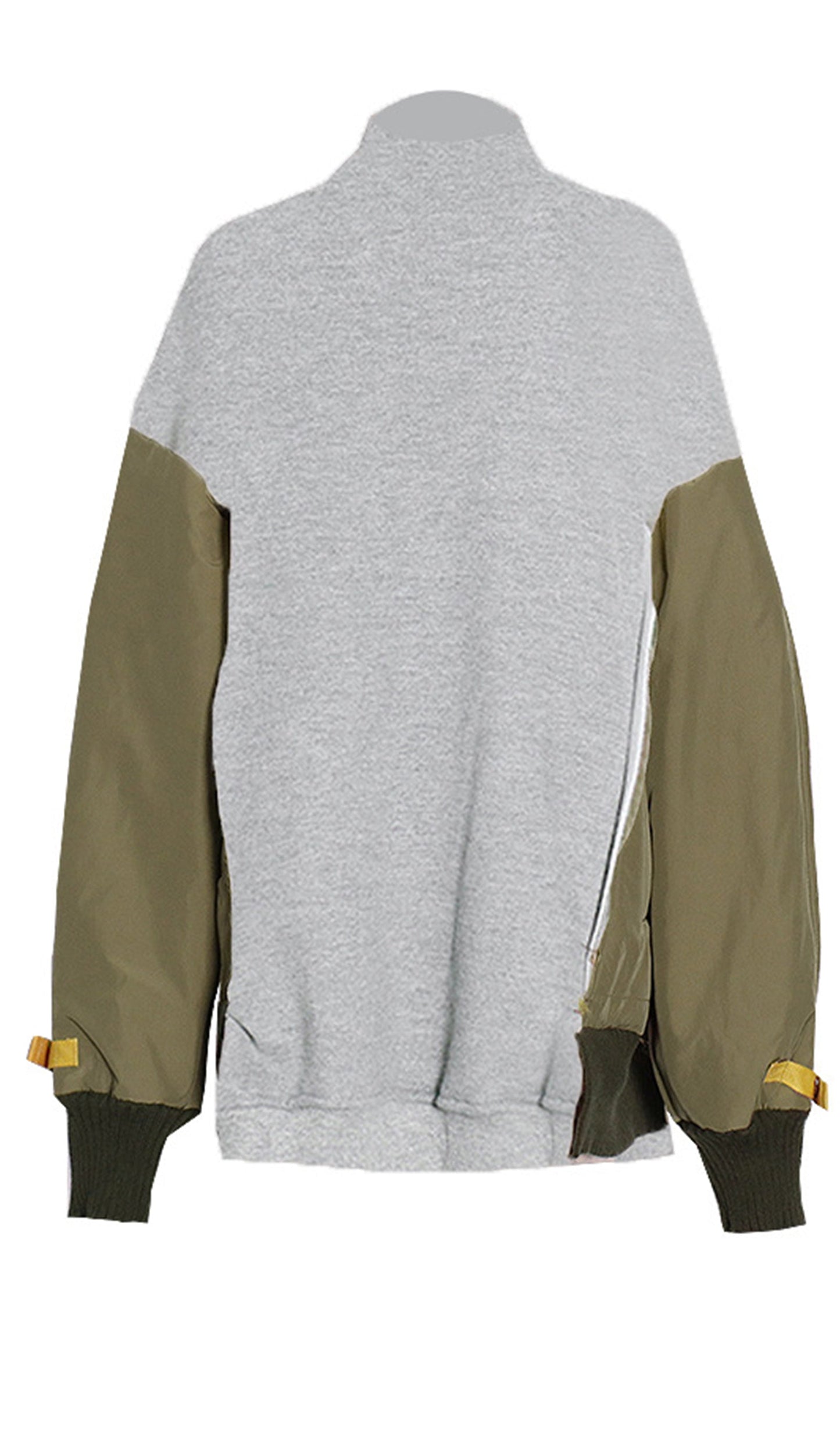 Balıkçı Yaka Patchwork Sweatshirt Kazak Üst