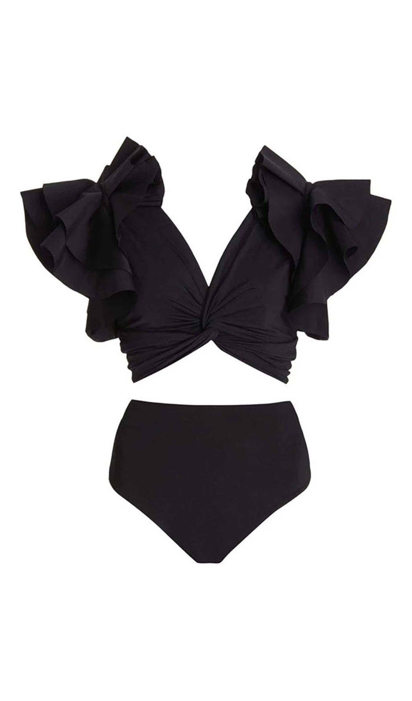 Siyah Bikini Takımı Mayo-Pareo