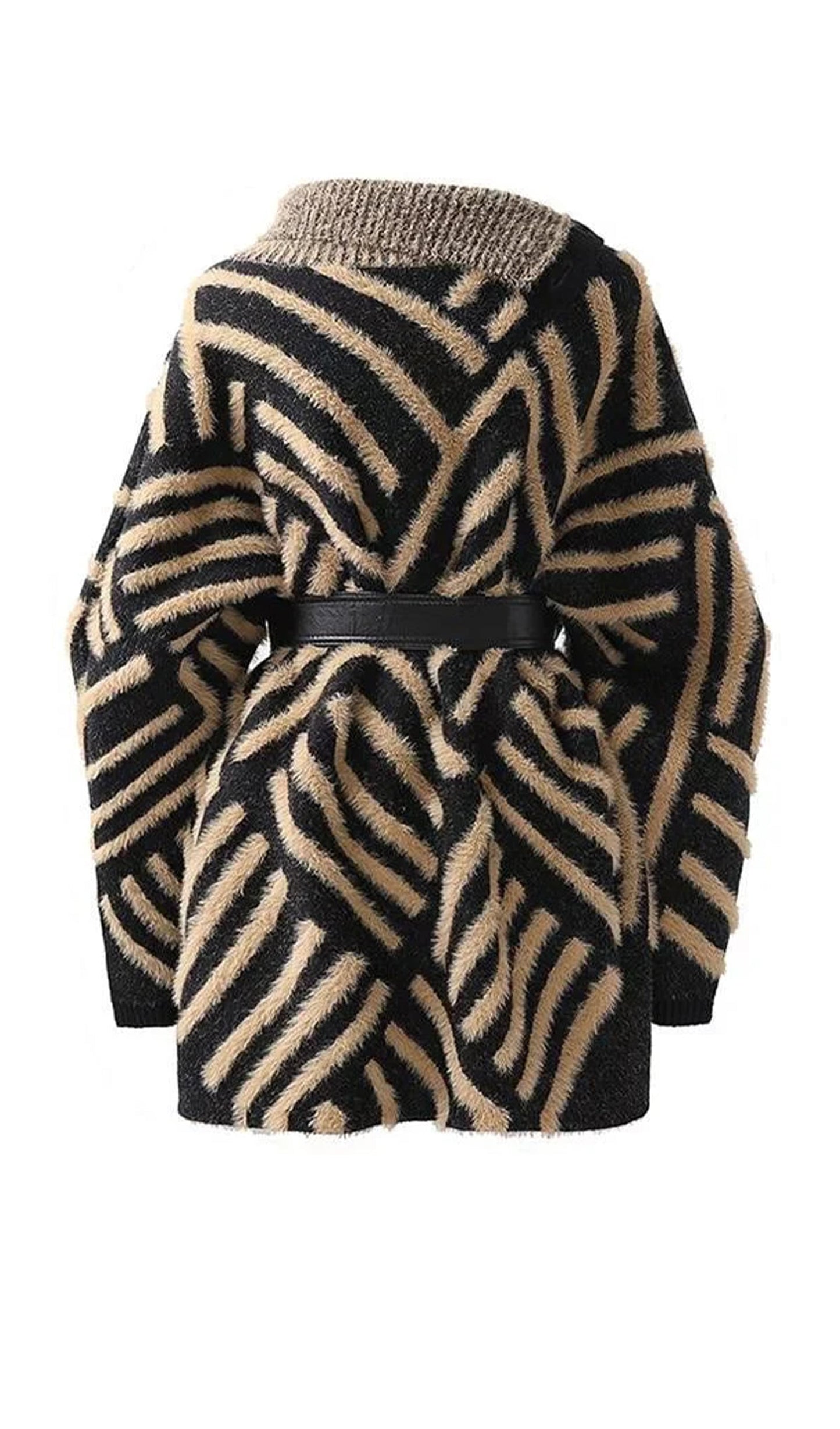 Yüksek Yaka Uzun Kollu Kazak Üst