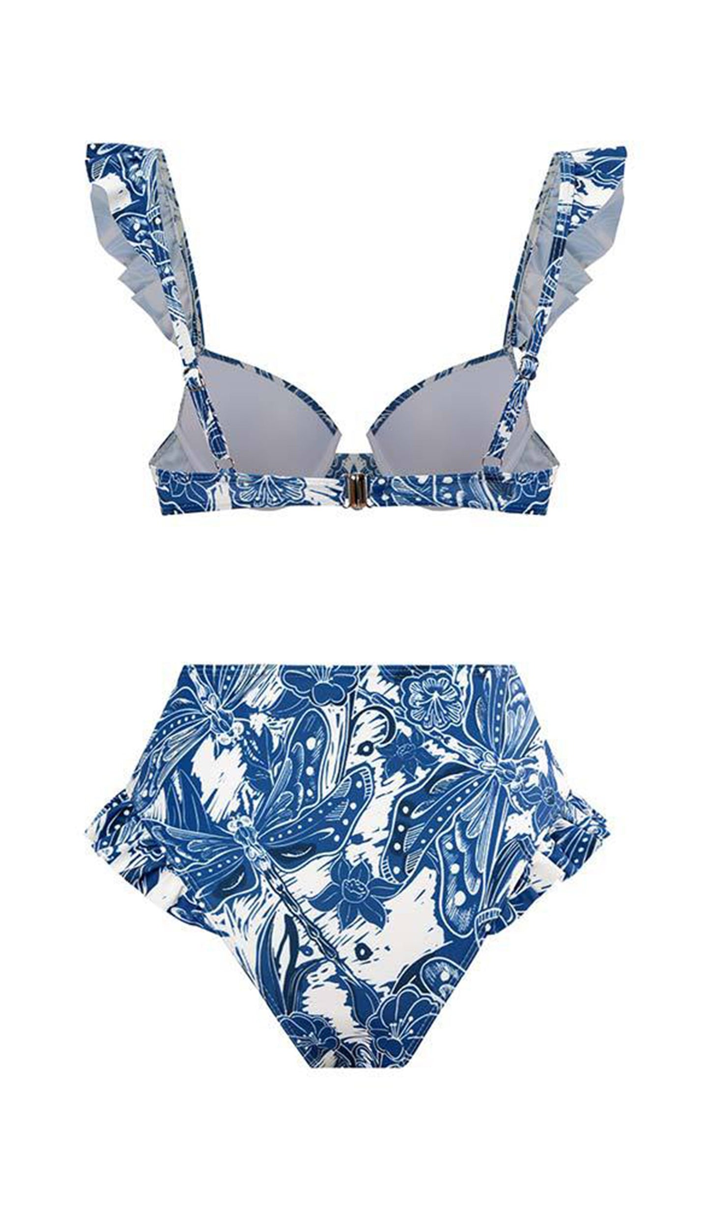 Çiçekli Bikini Mayo-Pareo Takımı