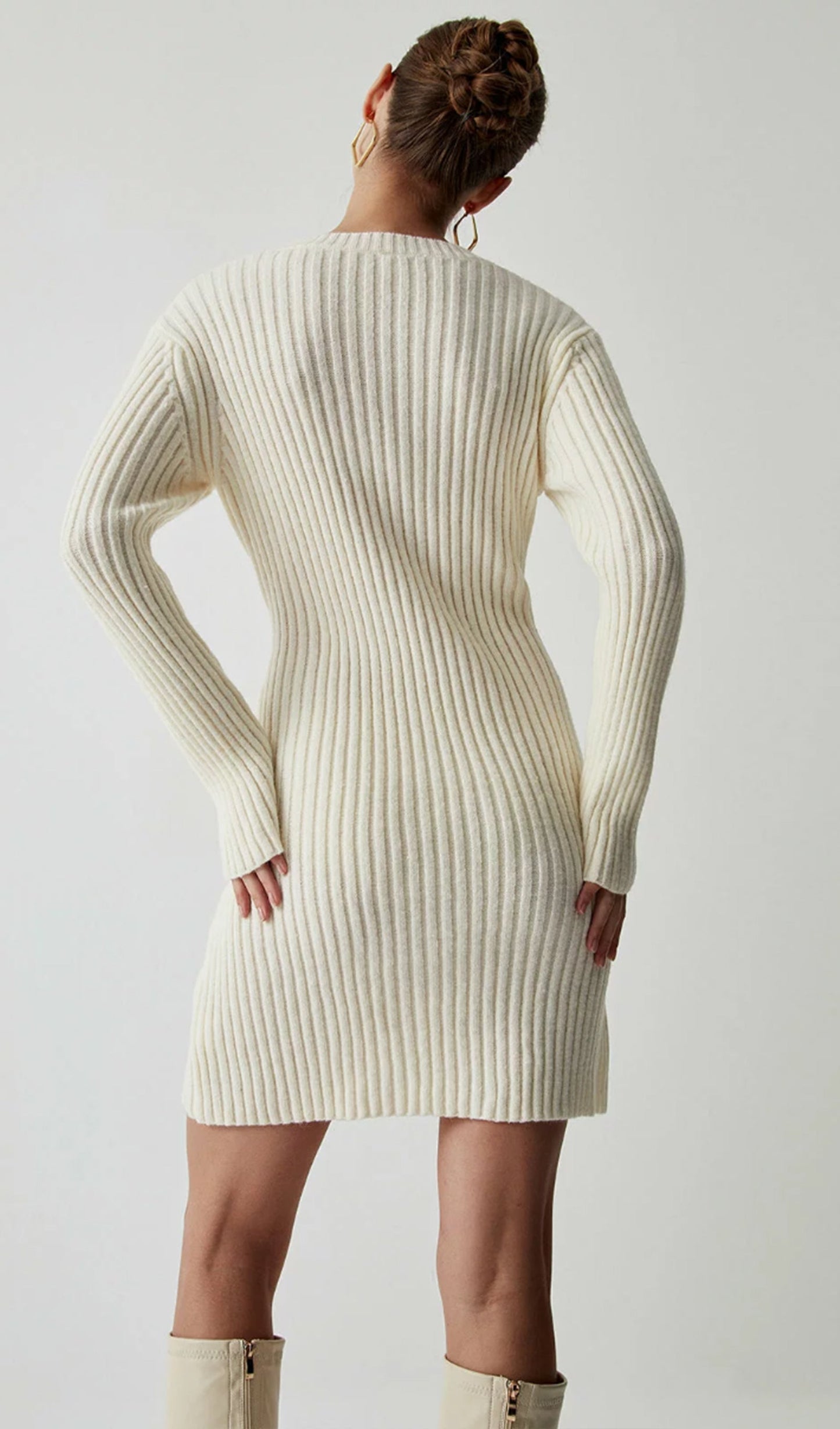 Ribana Jersey A-Siluet Mini Elbise