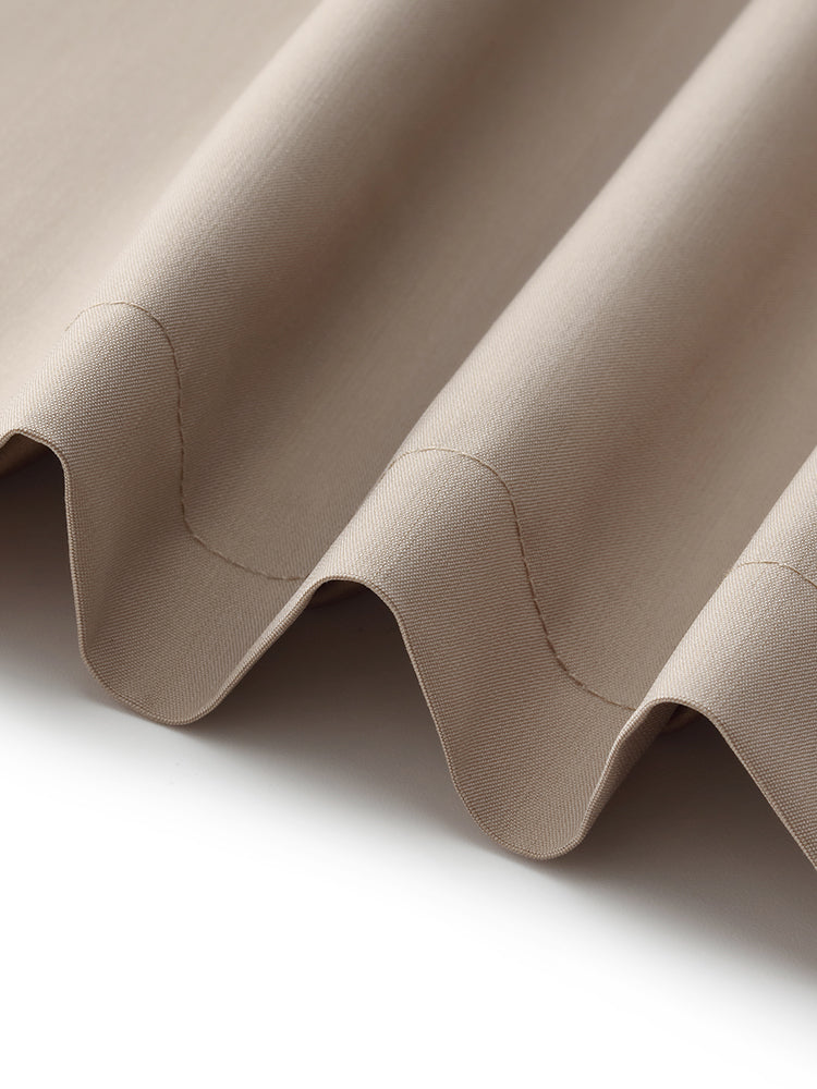 Kamgarn Yün Karışımlı Su Geçirmez Kadın Trençkot Mont