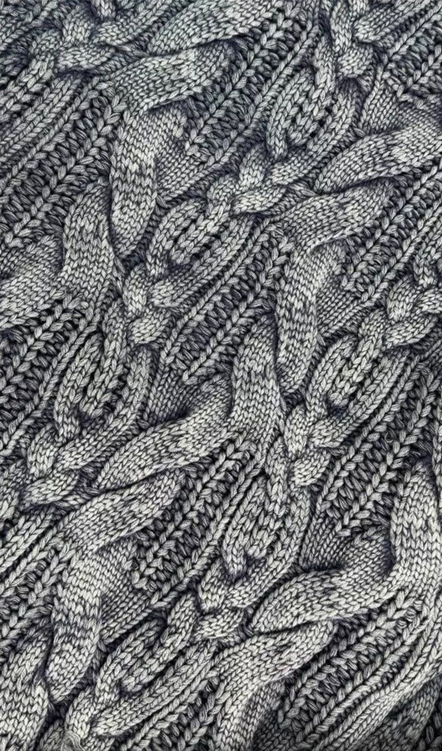 Kablo Örgü Damla Omuz Kazak Üst