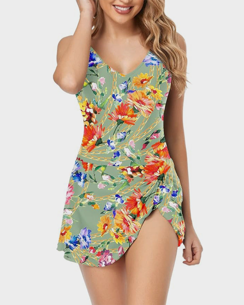 Kadın Karın Kontrollü Slim Fit Mayo
