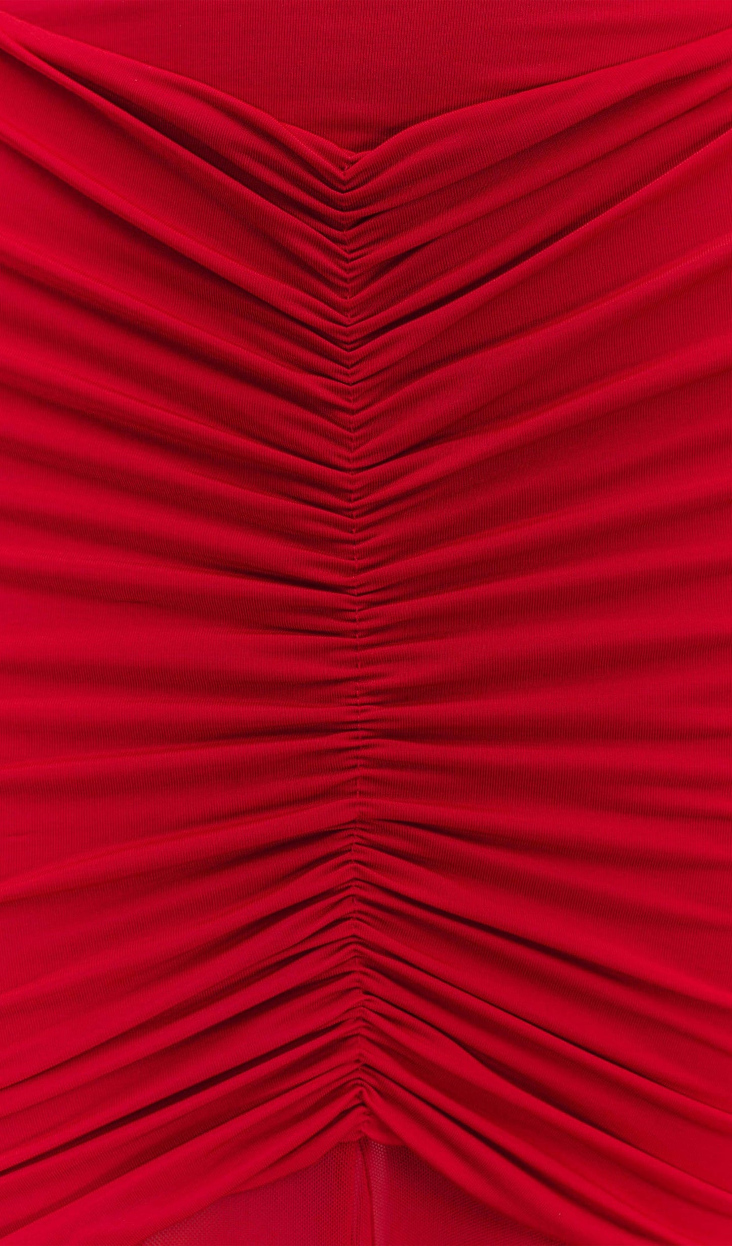 Slinky Kapalı Omuz Maksi Elbise - Kırmızı