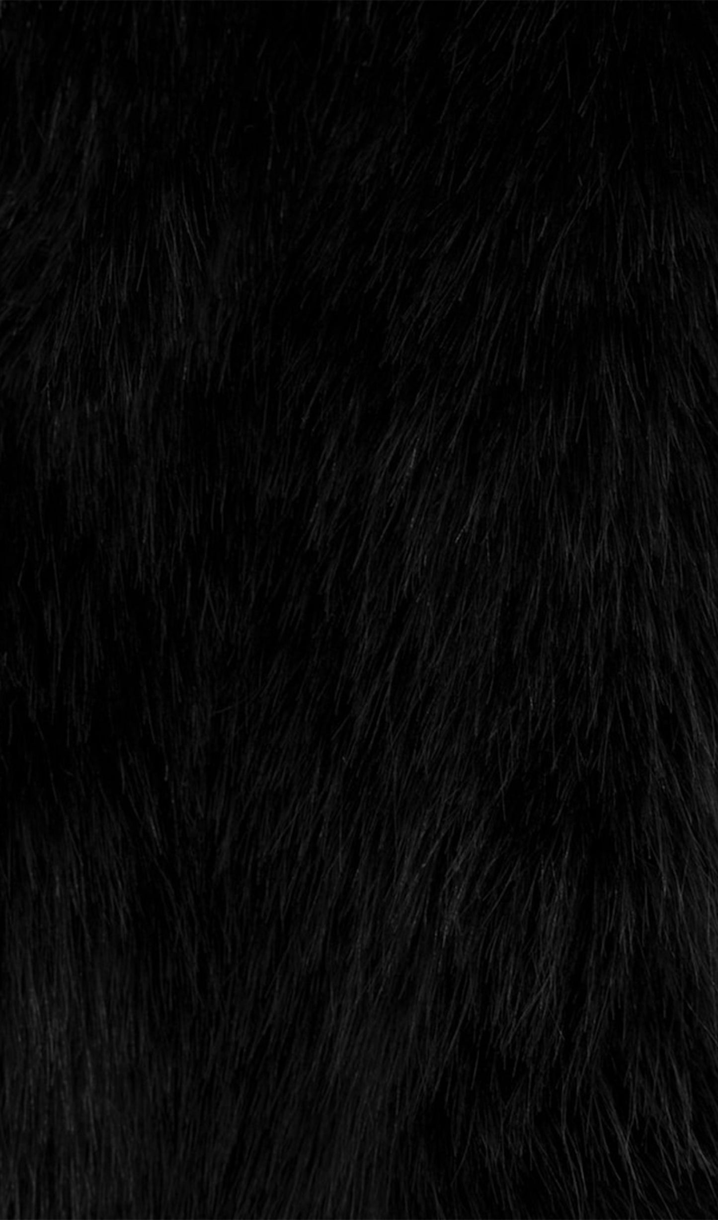 Siyah Uzun Boy Eko Kürk Kaban