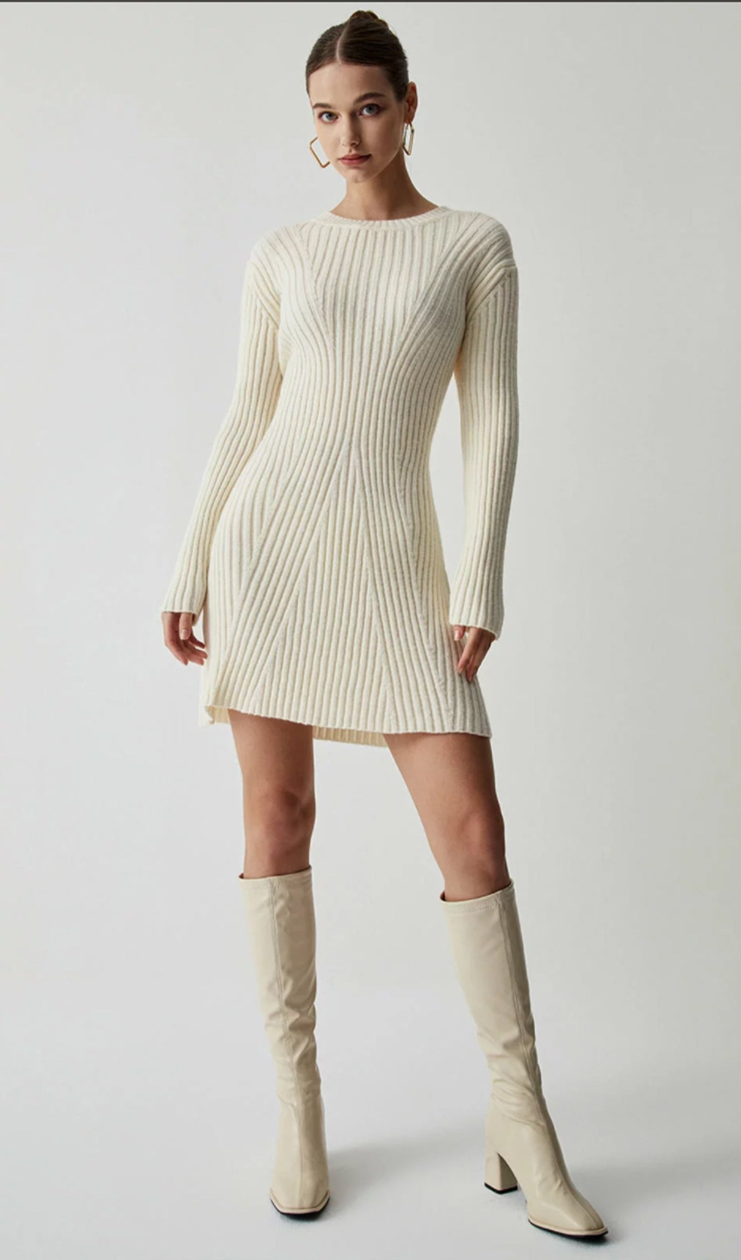 Ribana Jersey A-Siluet Mini Elbise
