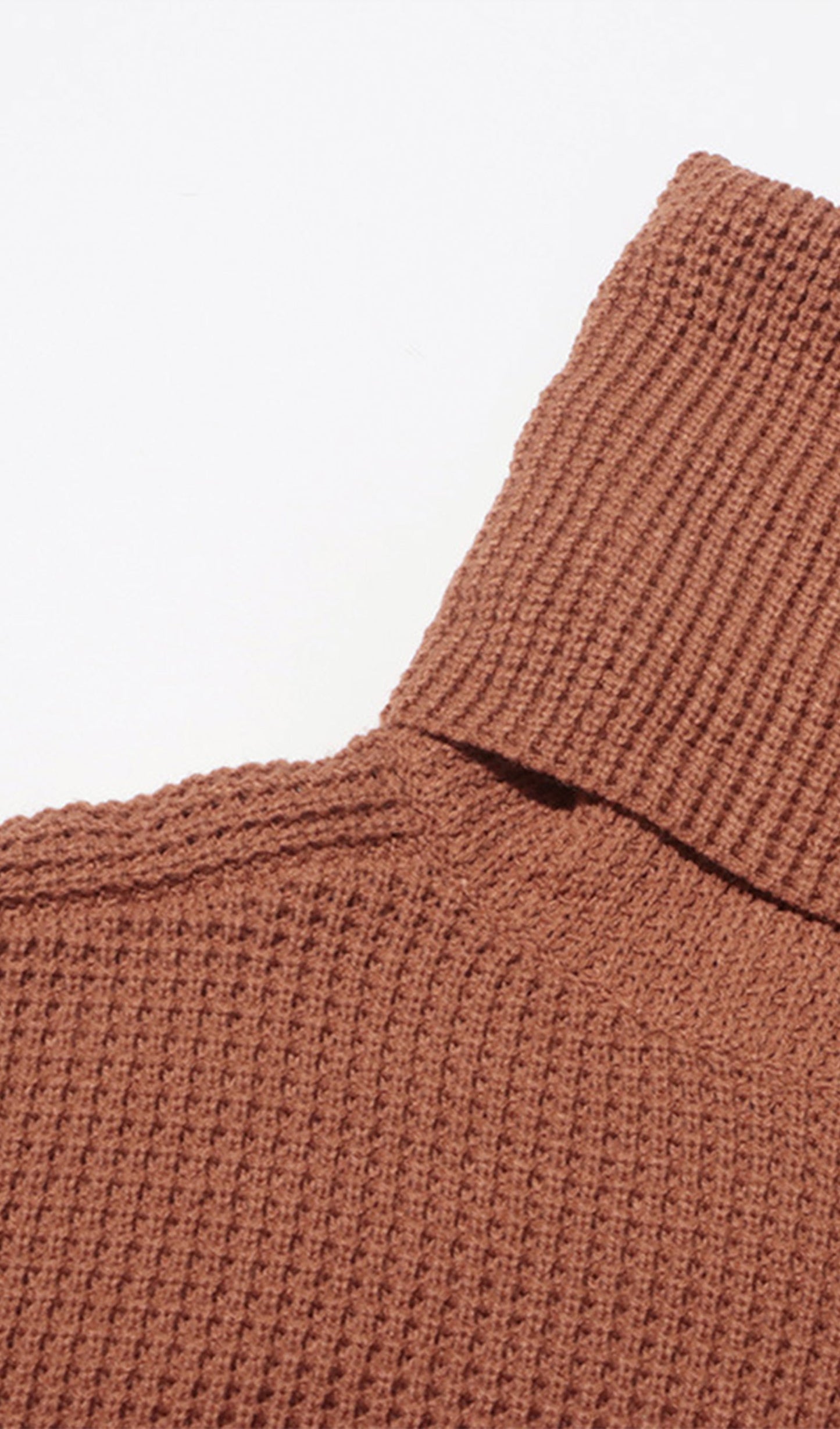 Yaşlılar İçin Düz Bol Kazak Üst