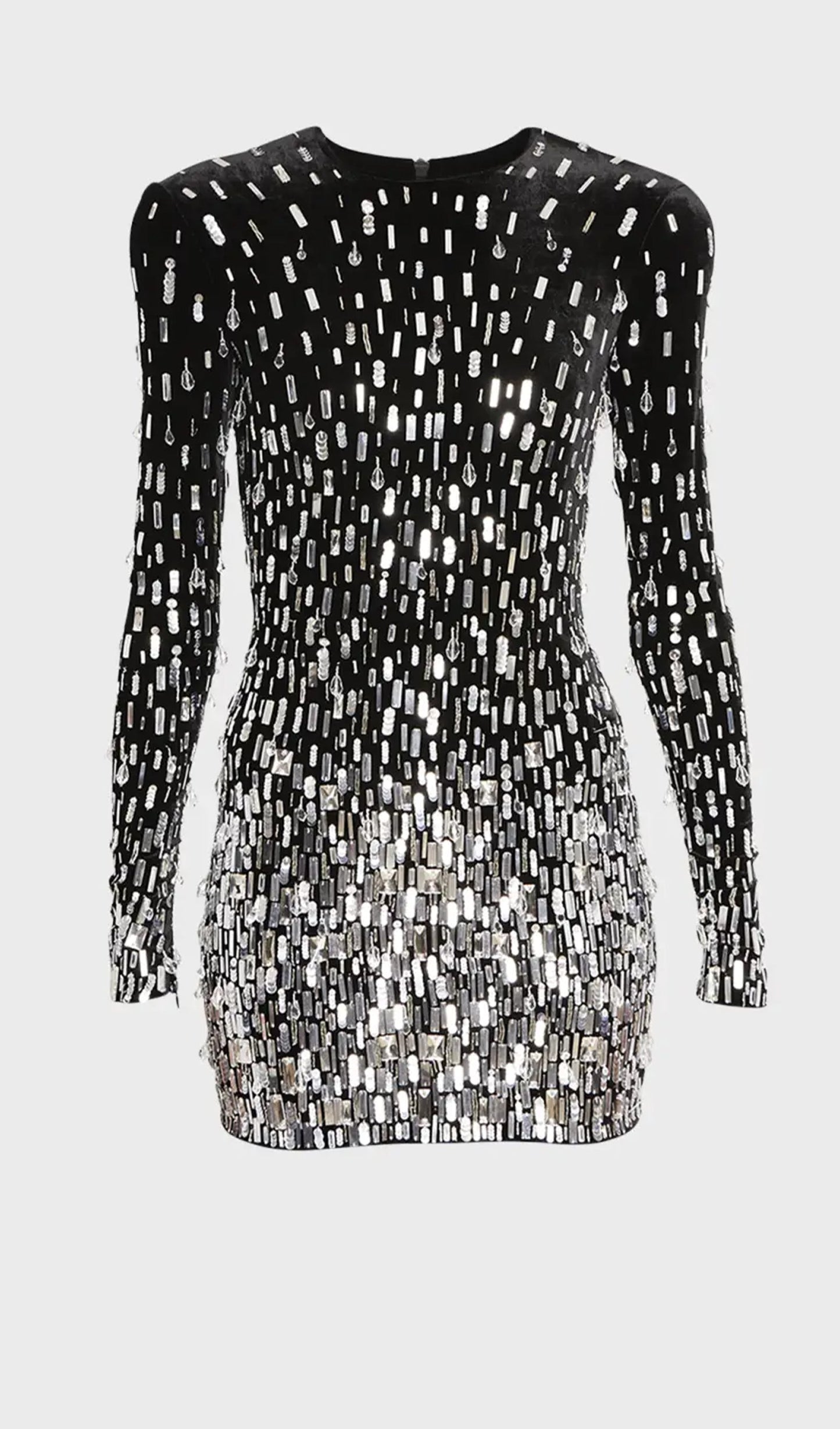 Trendy Degrade Kristal Mini Elbise