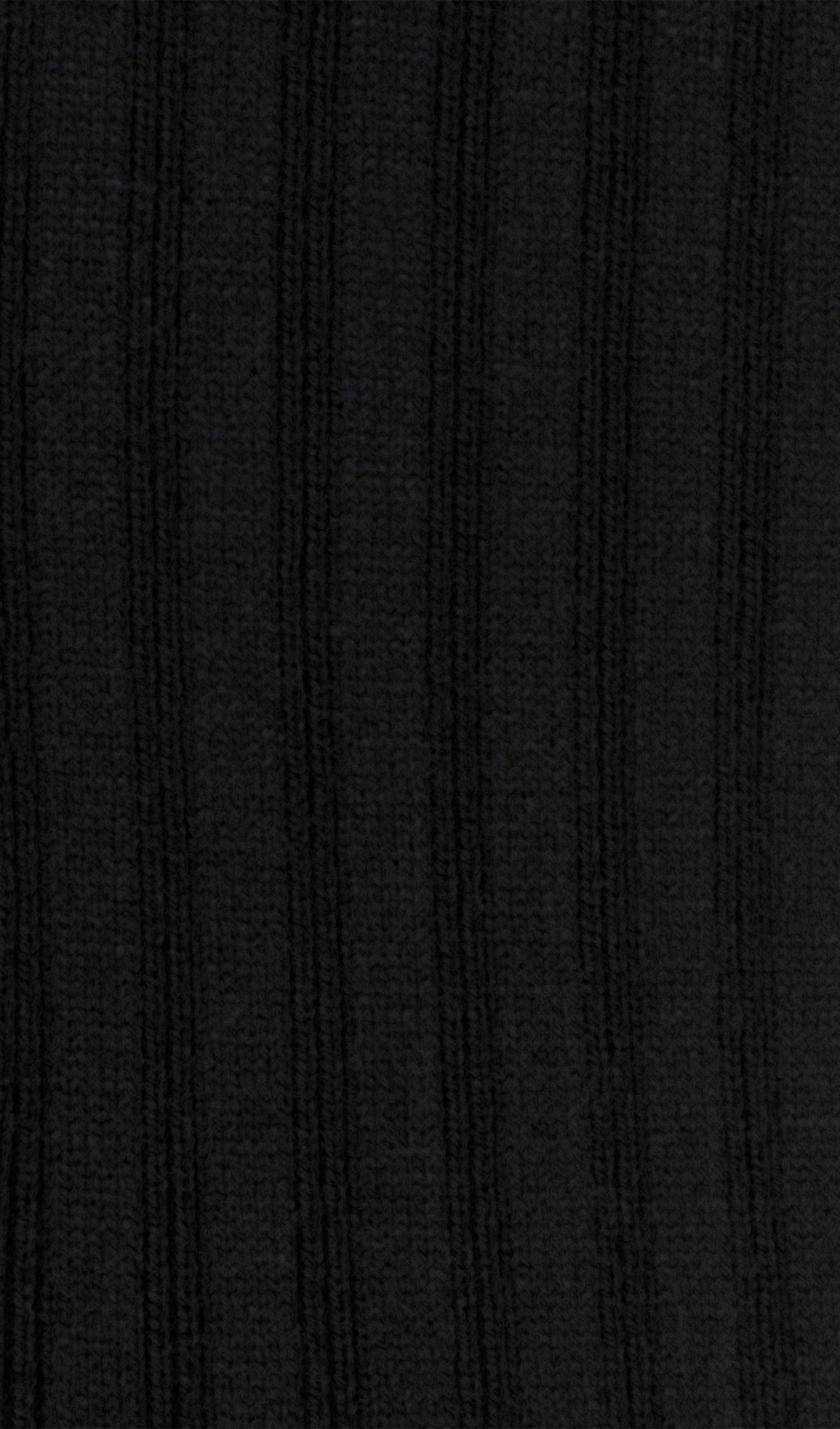 Jersey Fırfır Yaka Midi Elbise -Siyah