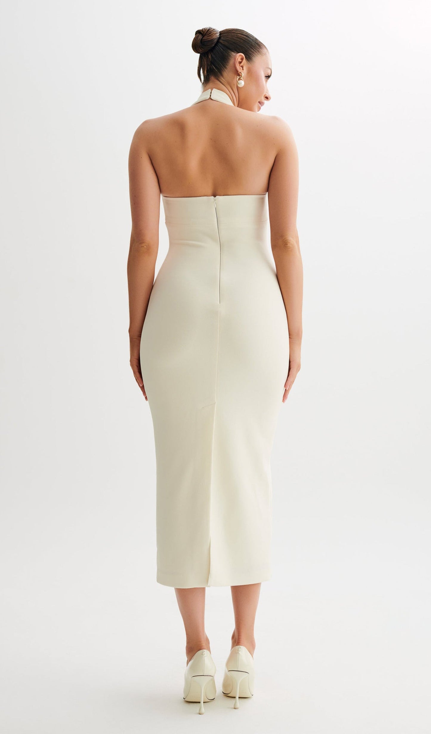 Takım Elbise Halter Midi Elbise