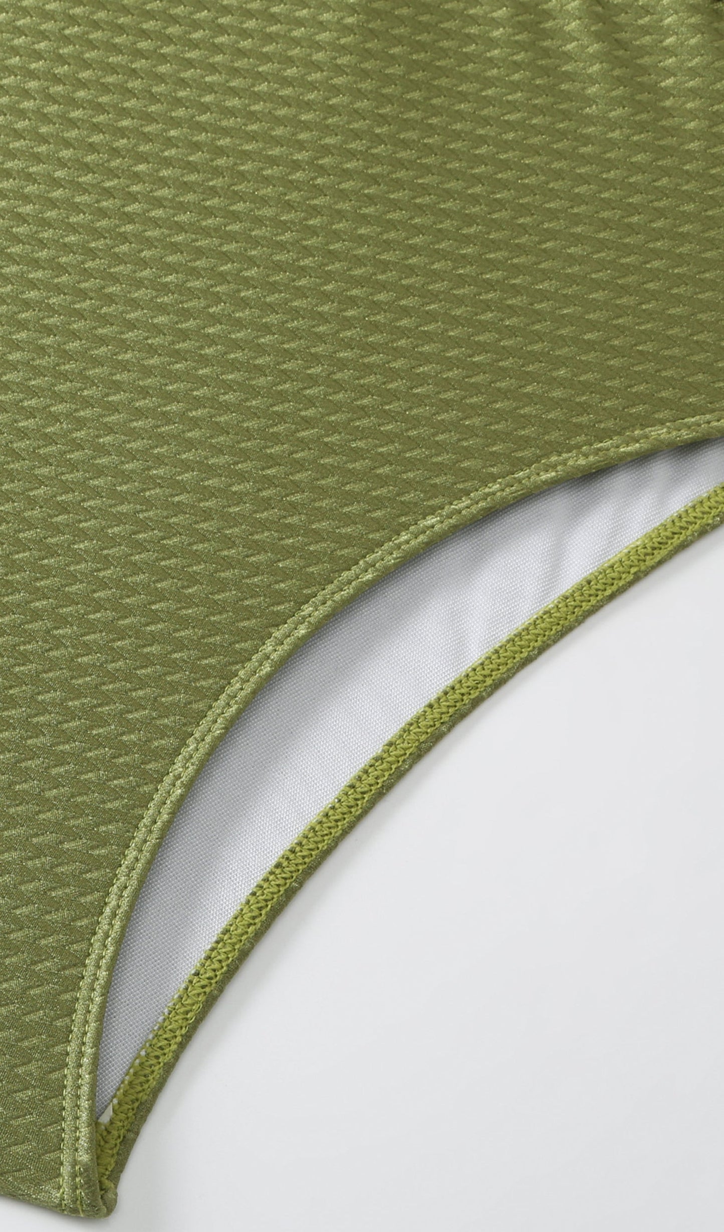 Tek Parça Etekli Mayo-Pareo Takım-Yeşil