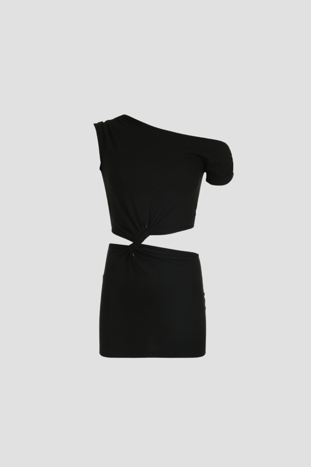 Anana Single Shoulder Twist Cutout Mini Dress