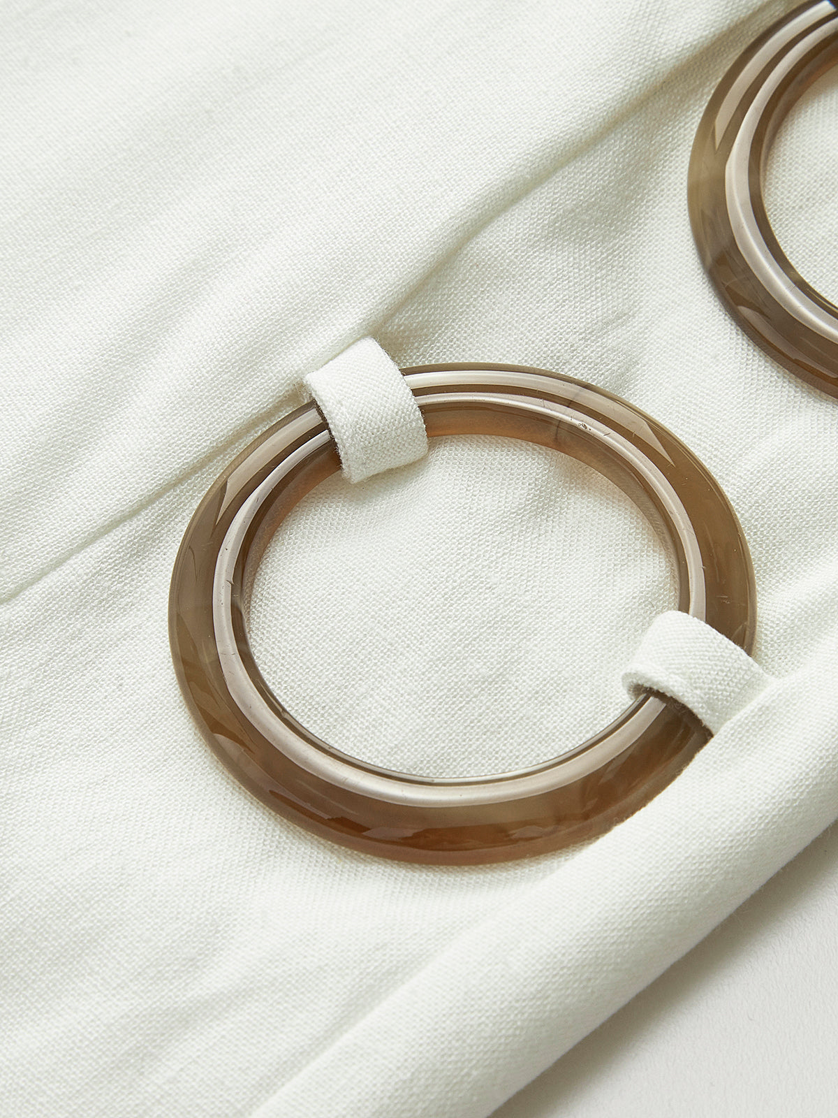 O-Ring Kesimli Kolsuz Mini Elbise