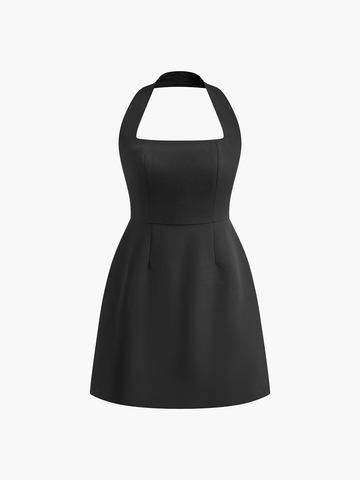 Stella Halter Solid Mini Elbise