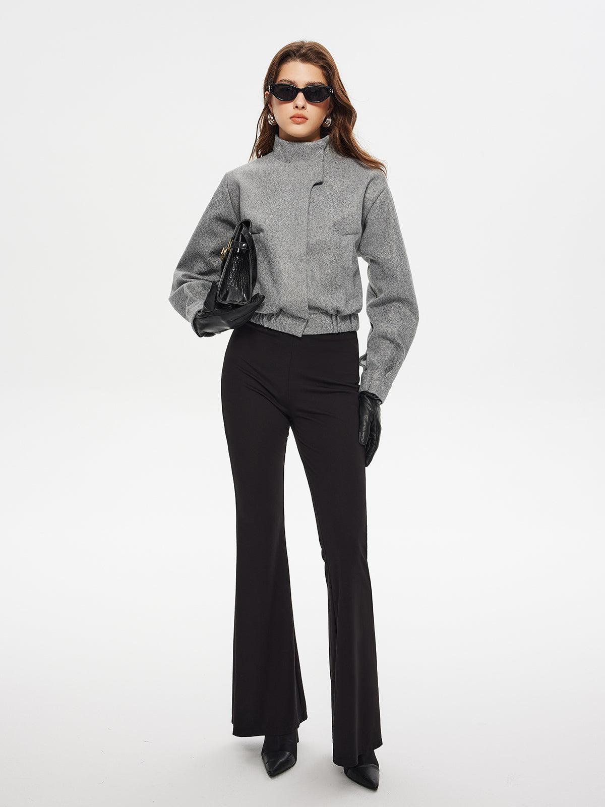 Elegant Wool Kısa Mont