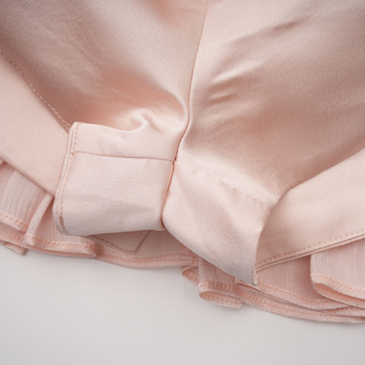 Bernice Pembe Parlak Pelerinli Mini Elbise