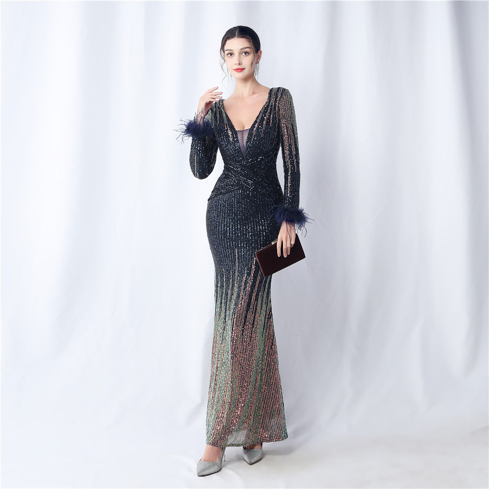 The Kara Gradient Evening Dress