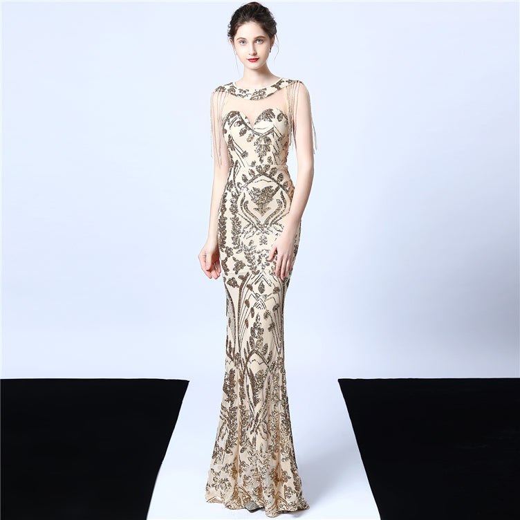 Hilda Ramp Maxi Abiye Elbise