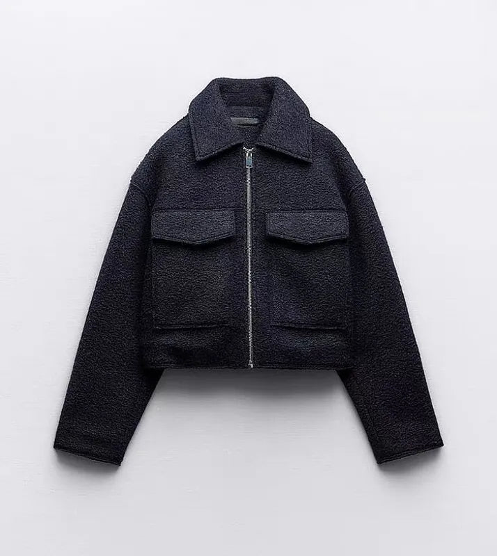 Polo Yaka Kısa Kaban