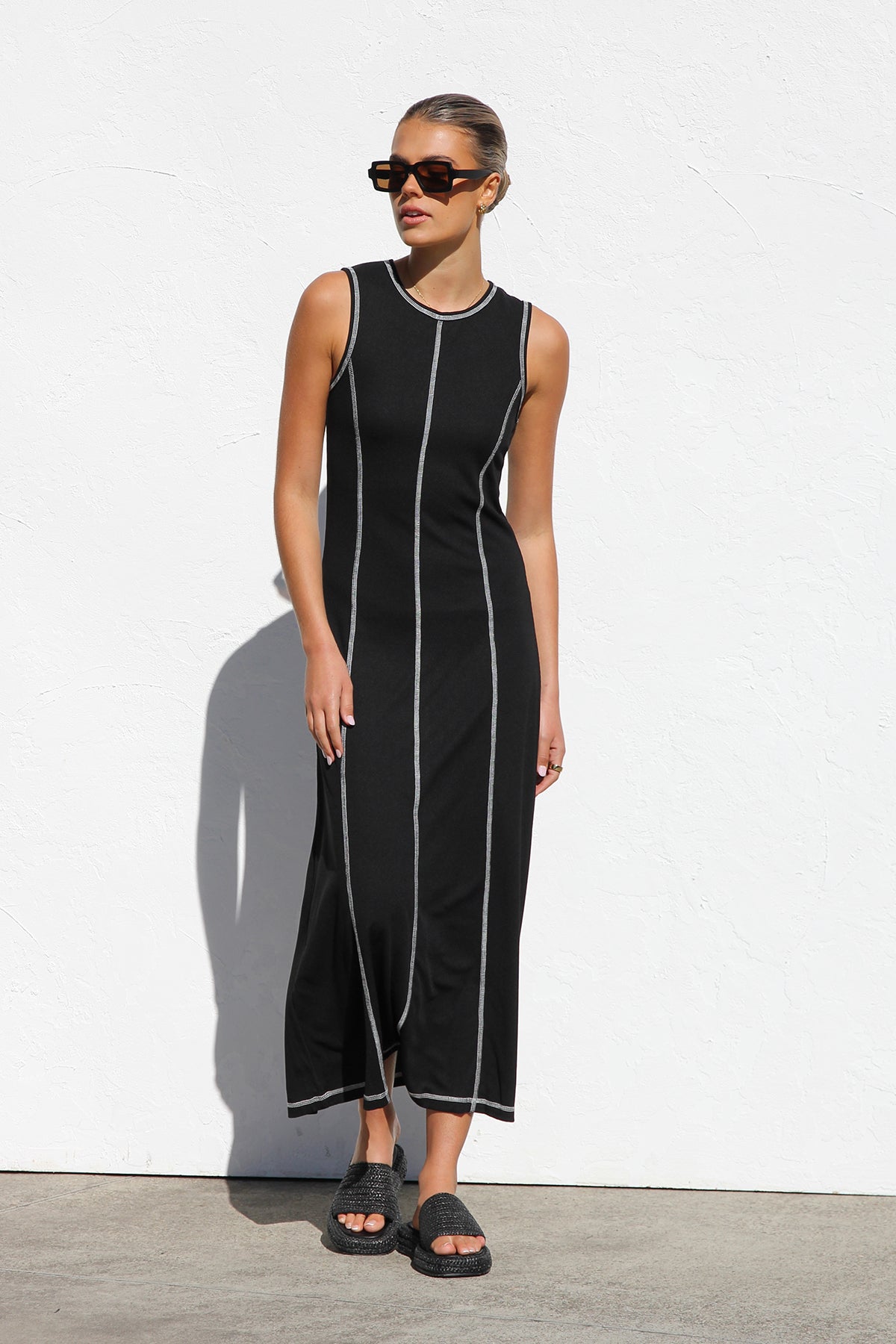 Ariana Maxi Elbise-Siyah