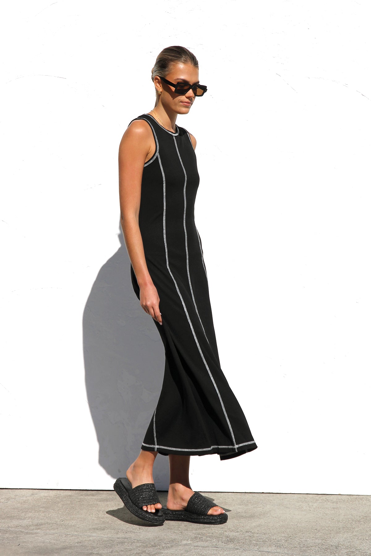 Ariana Maxi Elbise-Siyah