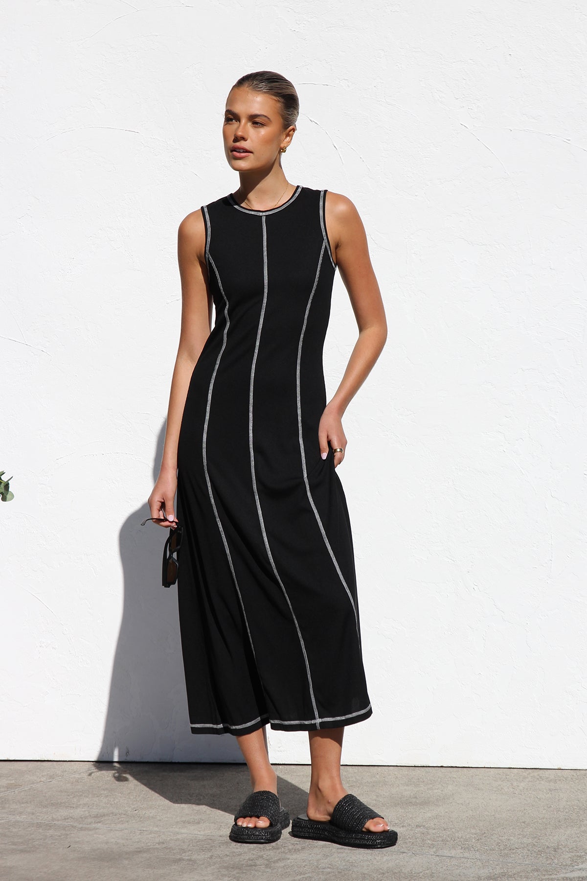 Ariana Maxi Elbise-Siyah
