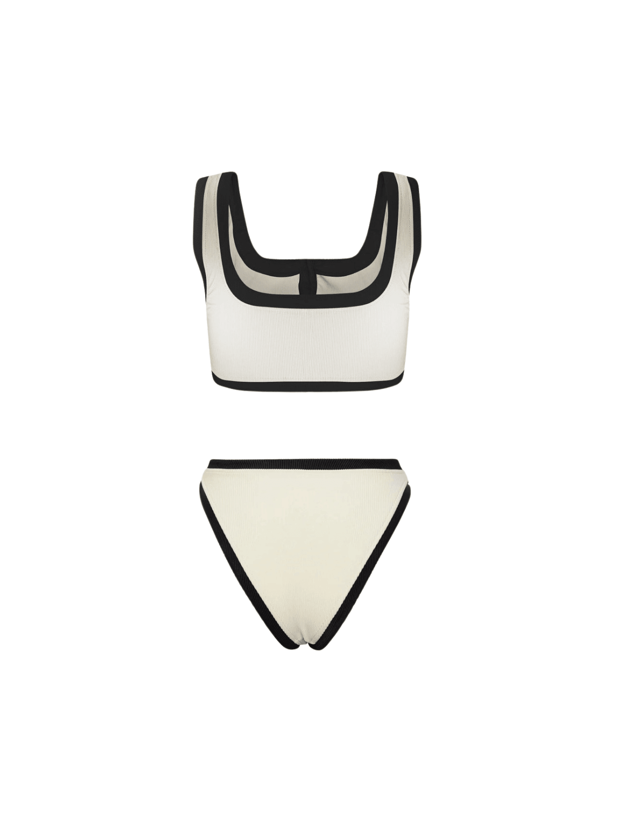 Jacoby Button Bikini İki Parçalı Beyaz Set