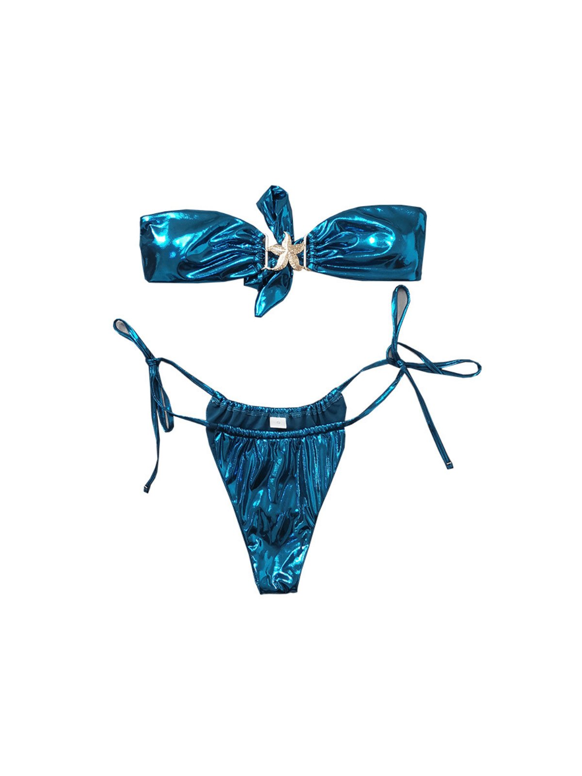 Jüpiter Denizyıldızı Metalik Bikini İkili Takım