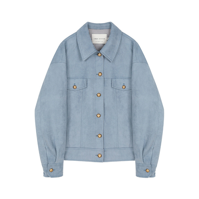 Urban Chic Oversize Süet Mevsimlik Kaban