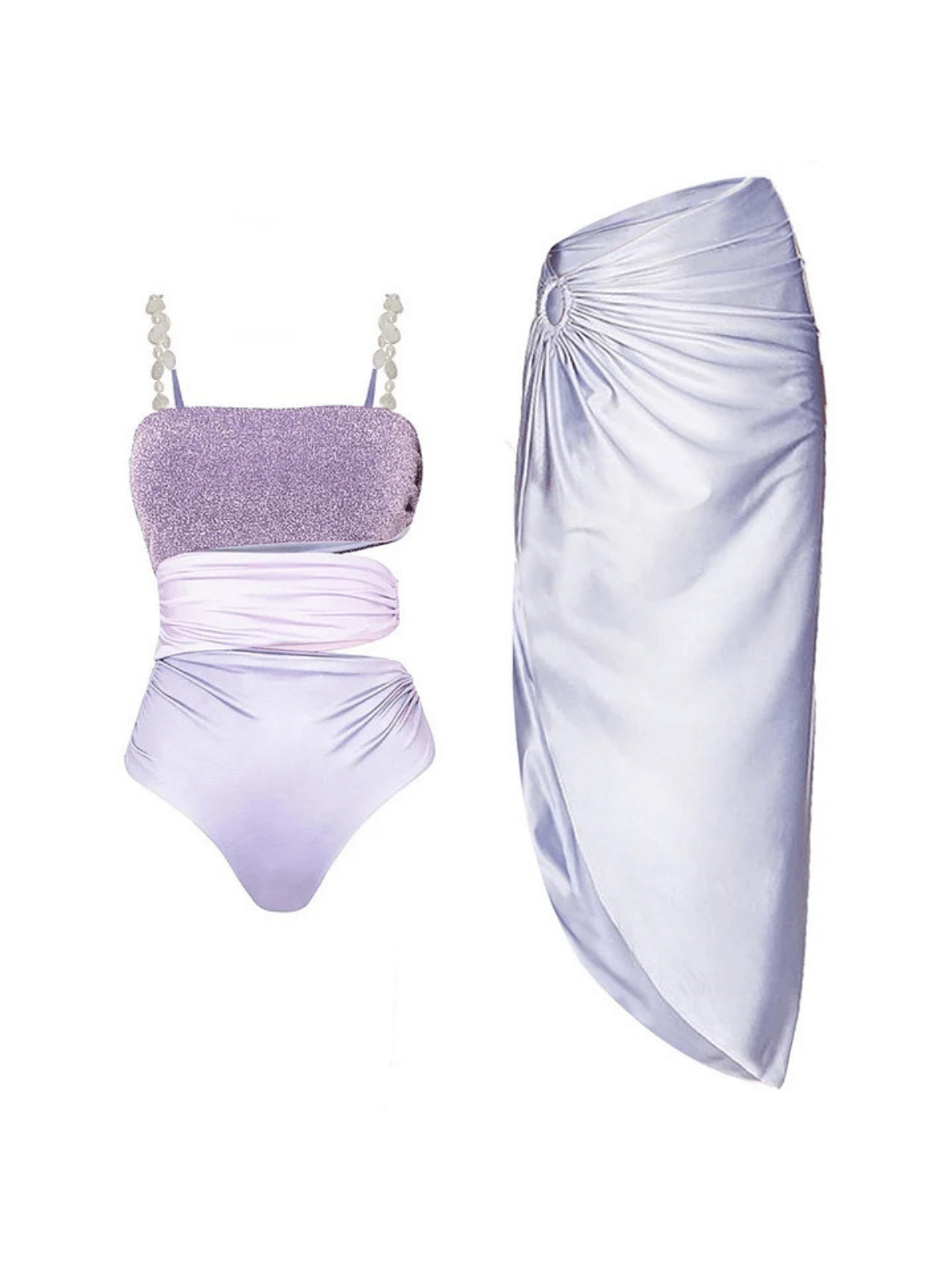 Orlando Cutout Mayo- Pareo İki Parçalı Set