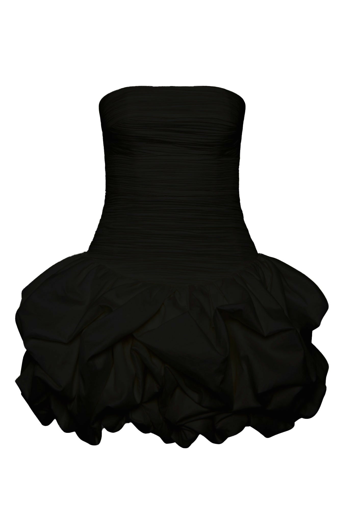 Amerigo Ruch Straplez Mini Elbise-Siyah