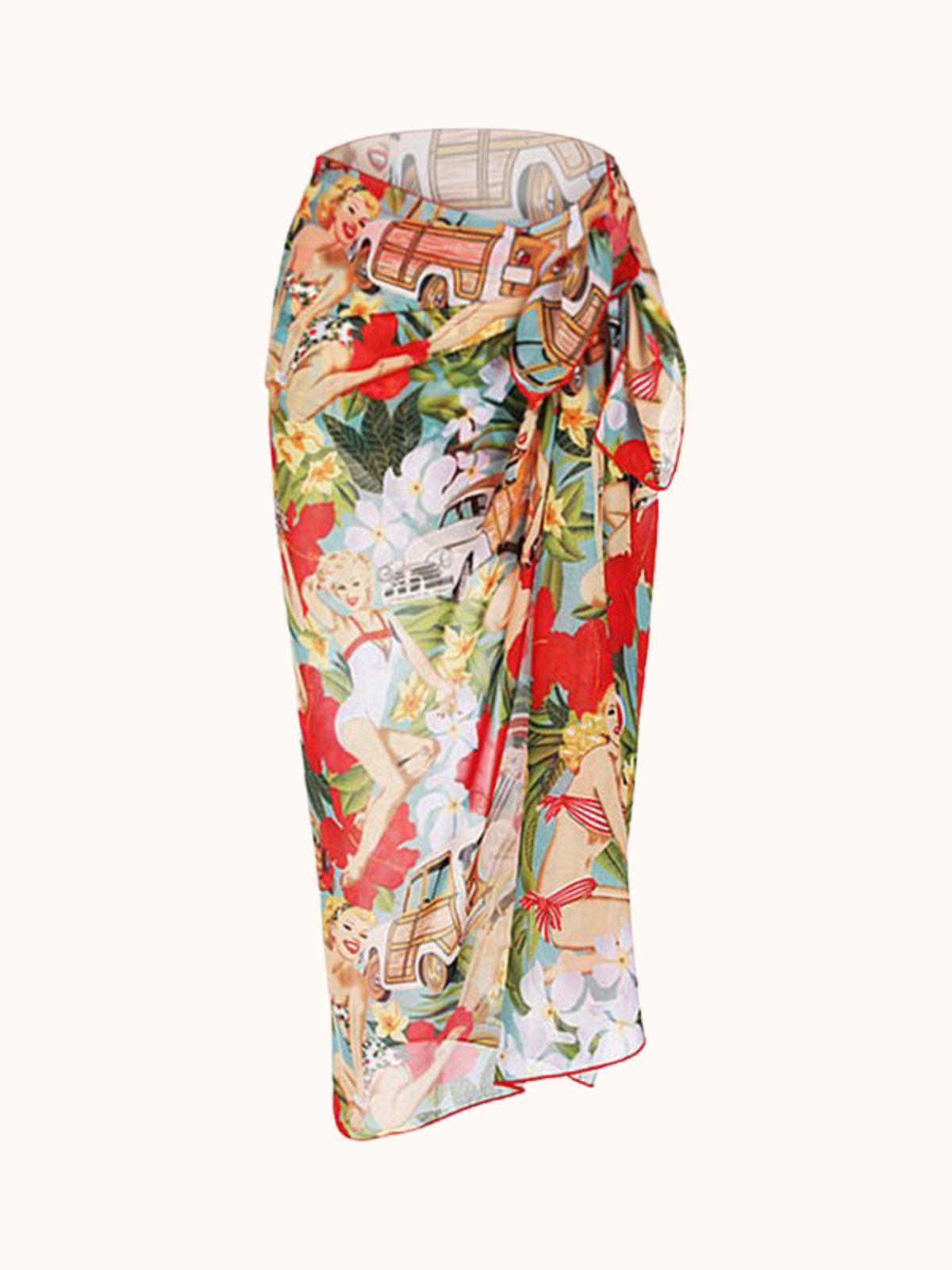 Rosemary Bikini -Pareo Üçlü Takım