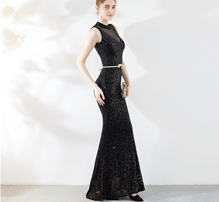 Fiona Fishtail Maxi Abiye Elbise