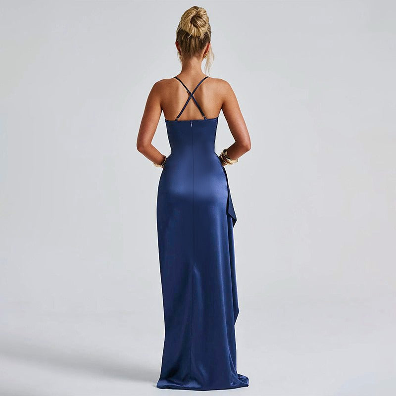 Sukienka Helen Maxi - Granatowa