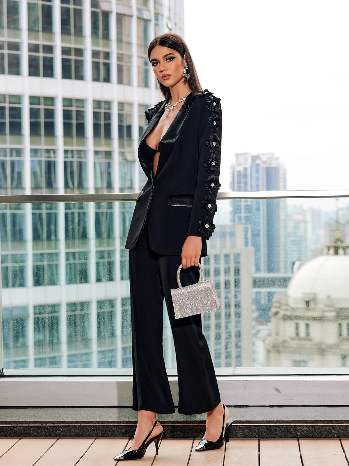 Zennor Çiçek Blazer Takım