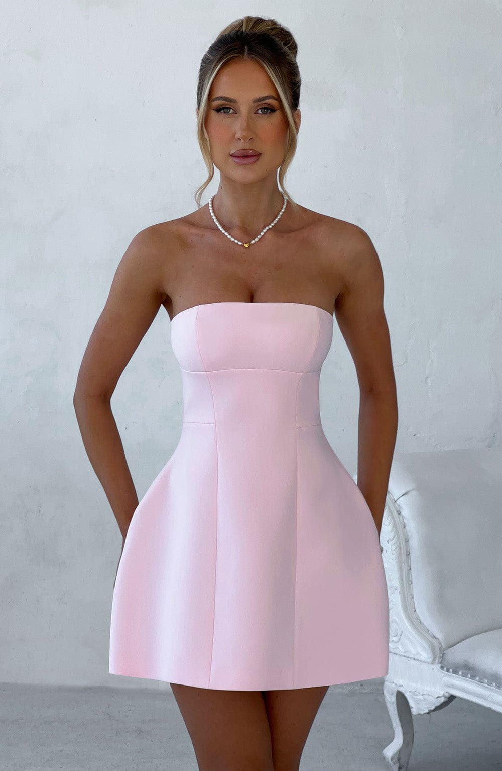 Asha Mini Elbise - Pembe