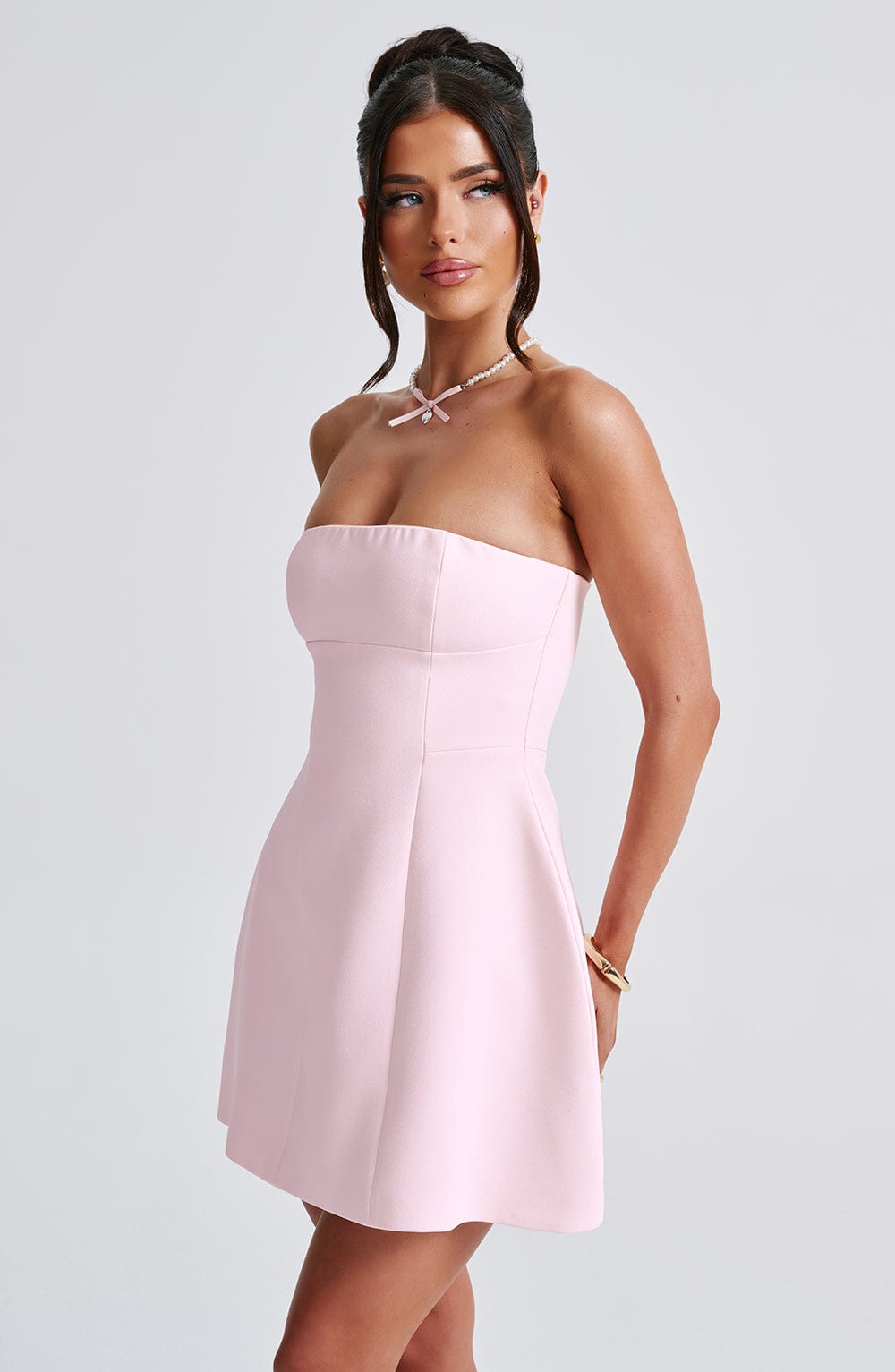 Asha Mini Elbise - Pembe